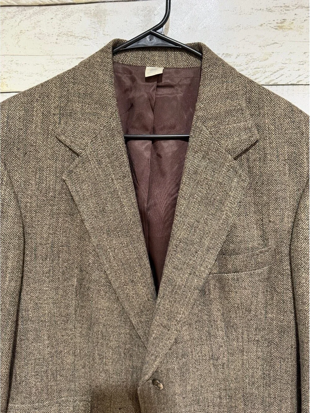 Vintage Pendleton Blazer Men's 42 Brown Suit Jacket Wool Blend